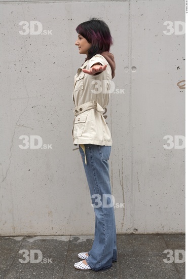 Whole Body Woman Casual Slim Street photo references