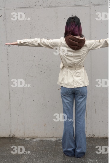 Whole Body Woman Casual Slim Street photo references