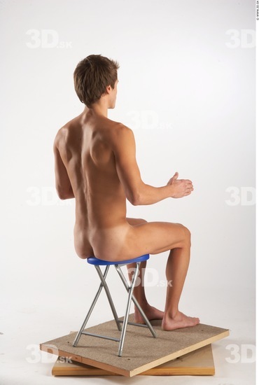 Whole Body Man Artistic poses White Nude Athletic