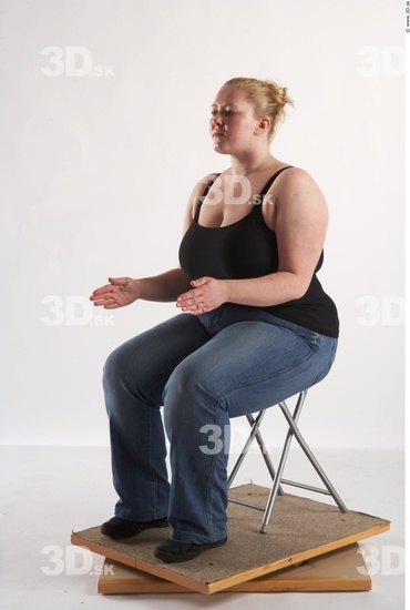 Whole Body Woman Artistic poses White Casual Overweight