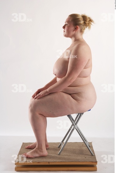 Whole Body Woman Artistic poses White Nude Overweight