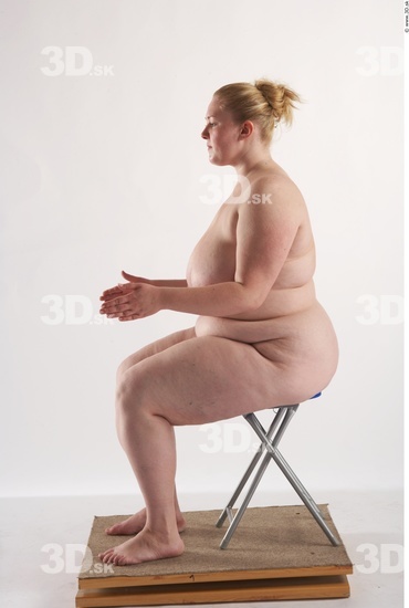 Whole Body Woman Artistic poses White Nude Overweight