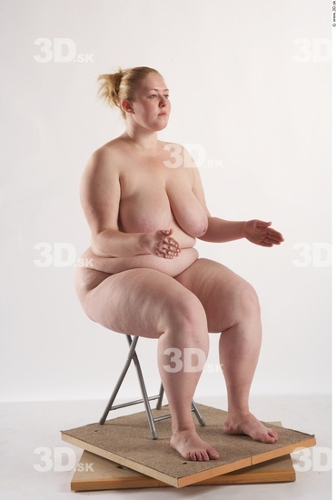 Whole Body Woman Artistic poses White Nude Overweight