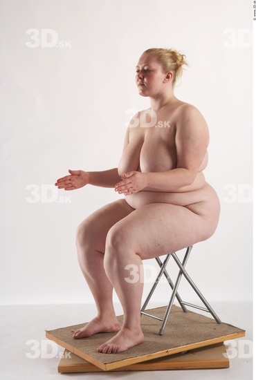 Whole Body Woman Artistic poses White Nude Overweight