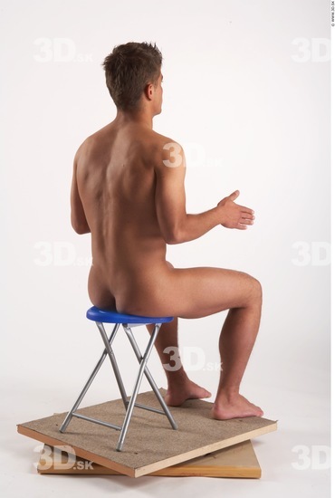 Whole Body Man Artistic poses White Nude Athletic