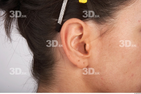 Ear Woman White Nude Slim