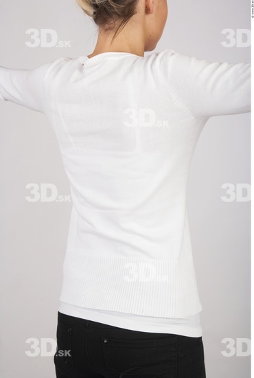 Upper Body Woman White Casual Slim