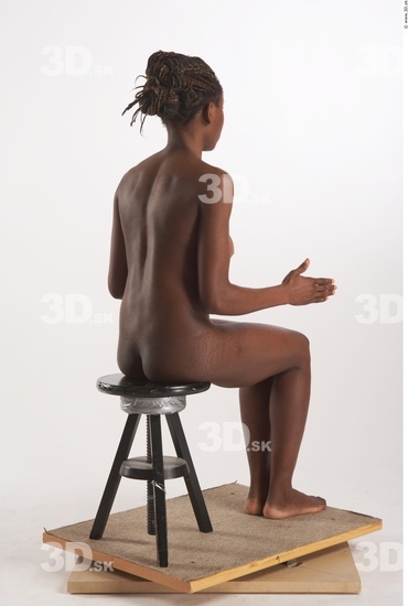 Whole Body Phonemes Woman Artistic poses Black Nude Slim Studio photo references