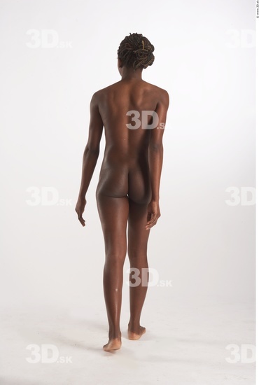 Whole Body Phonemes Woman Animation references Black Nude Slim Studio photo references