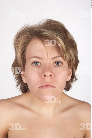 Head Woman White Nude Average