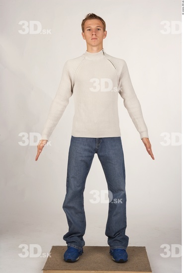 Whole Body Man White Casual Athletic