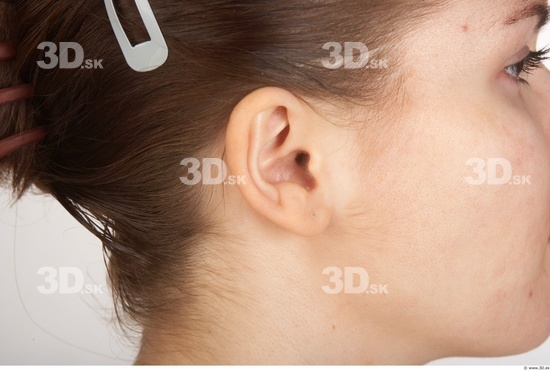 Ear Woman White Nude Slim