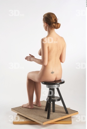 Whole Body Woman Artistic poses White Nude Slim