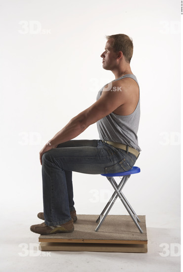 Whole Body Man Artistic poses White Casual Muscular