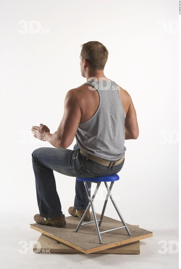 Whole Body Man Artistic poses White Casual Muscular