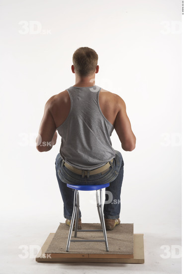 Whole Body Man Artistic poses White Casual Muscular