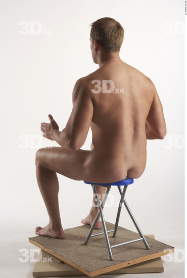 Whole Body Man Artistic poses White Nude Muscular