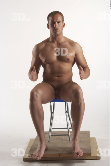 Whole Body Man Artistic poses White Nude Muscular