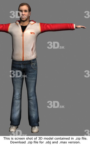 3D Model White Woman