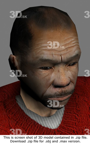 3D Model Asian Man