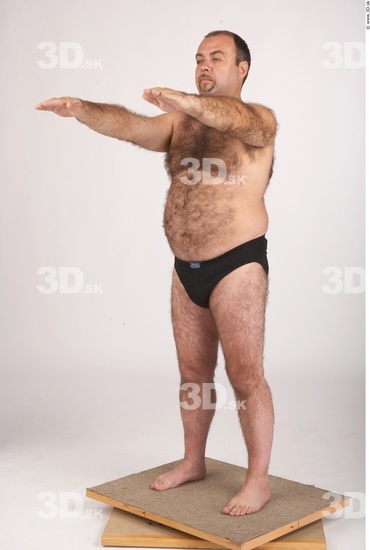 Whole Body Man Underwear Shoes Chubby Studio photo references