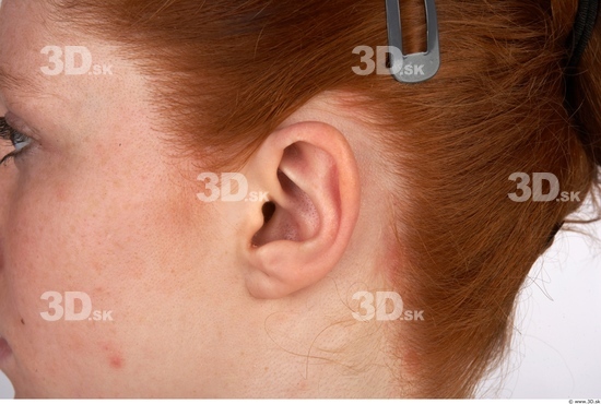 Ear Woman White Nude Slim