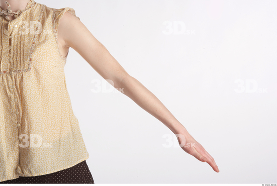 Arm Whole Body Woman Animation references Nude Formal Blouse Slim Studio photo references