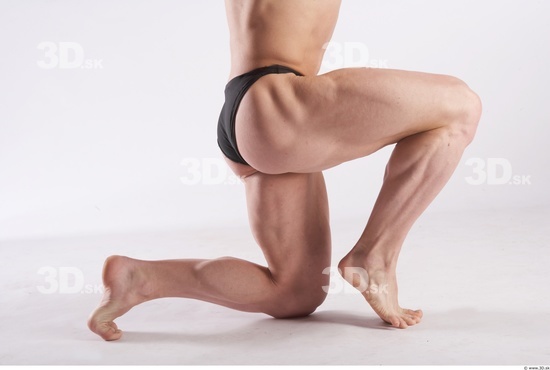 Leg Man Animation references White Underwear Muscular