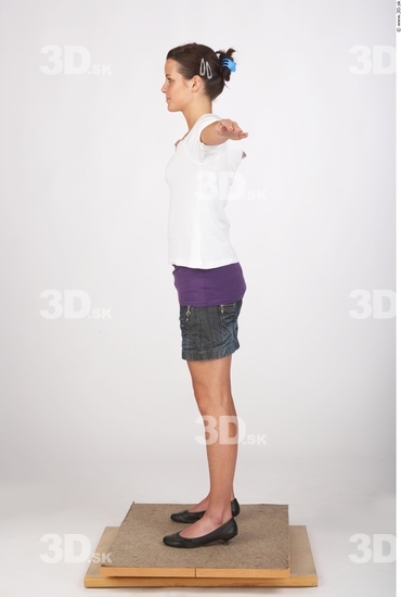 Whole Body Woman T poses Casual Athletic Studio photo references