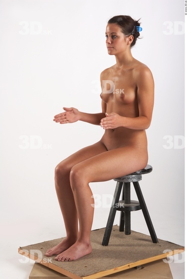 Whole Body Woman Artistic poses White Nude Athletic