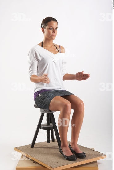 Whole Body Woman Artistic poses White Casual Athletic