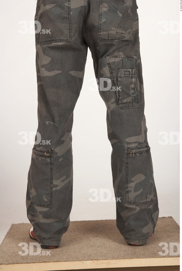 Calf Whole Body Man Army Trousers Average Studio photo references