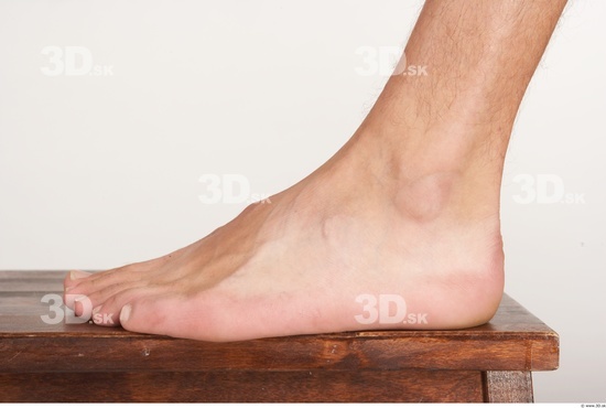 Foot Whole Body Man Nude Average Studio photo references