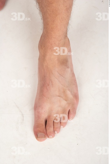 Foot Whole Body Man Nude Average Studio photo references