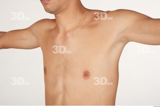 Chest Whole Body Man Nude Average Studio photo references