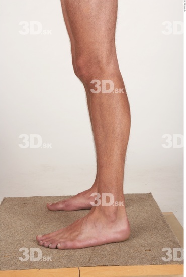 Calf Whole Body Man Nude Average Studio photo references