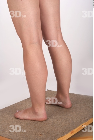 Calf Whole Body Woman Nude Chubby Studio photo references