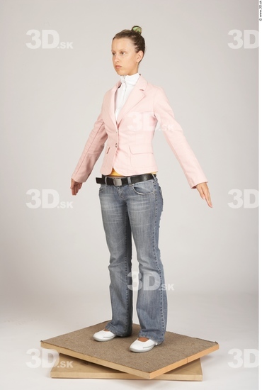 Whole Body Woman Casual Slim Studio photo references