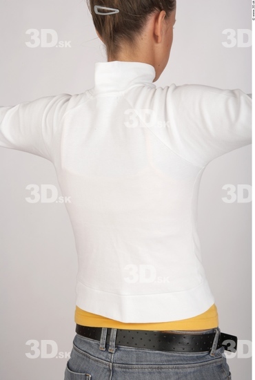 Upper Body Whole Body Woman Casual Sweatshirt Slim Studio photo references