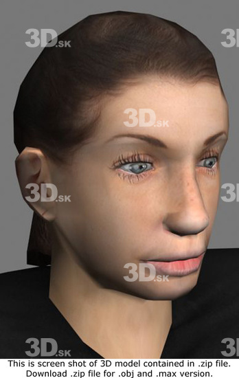 3D Model White Woman