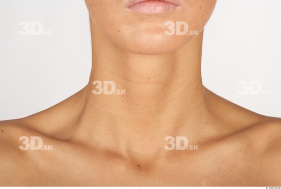 Neck Whole Body Woman Nude Slim Studio photo references