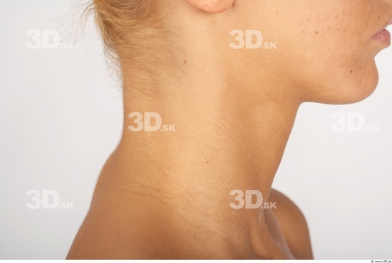 Neck Whole Body Woman Nude Slim Studio photo references