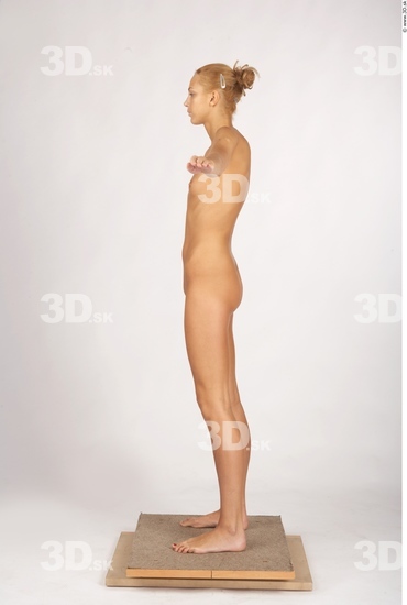 Whole Body Woman T poses Nude Slim Studio photo references