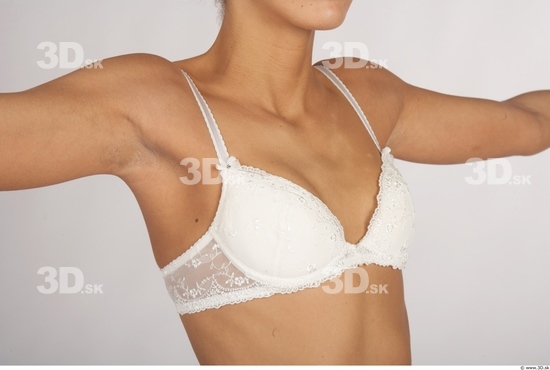 Chest Whole Body Woman Underwear Bra Slim Studio photo references