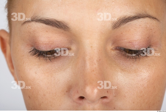 Eye Whole Body Woman Slim Studio photo references