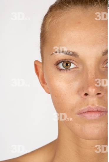 Face Whole Body Woman Slim Studio photo references