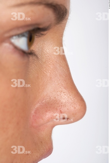 Nose Whole Body Woman Slim Studio photo references