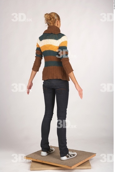 Whole Body Woman Casual Slim Studio photo references