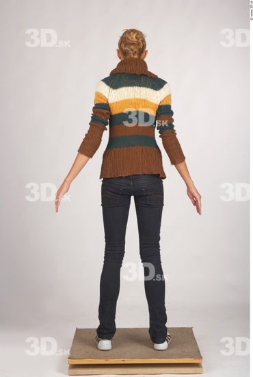 Whole Body Woman Casual Slim Studio photo references