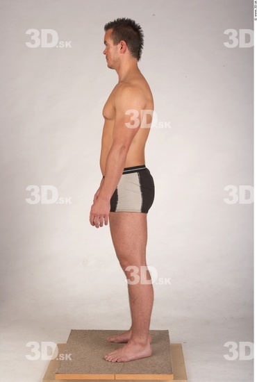 Whole Body Man Underwear Muscular Studio photo references